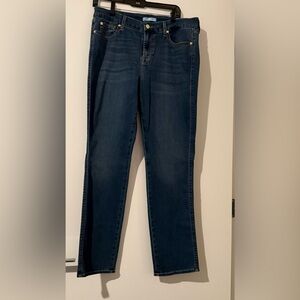 7 For All Mankind Women's Straight Leg Jeans - Dark Blue